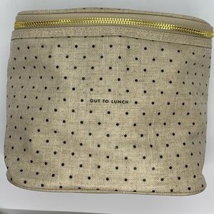 NWOT Kate Spade Linen Dot Out to Lunch Bag